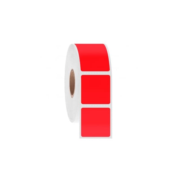 Ga International NitroTag Cryogenic Barcode Labels, 1x1, 3" Core, Red, 3000 Labels 247186R - main